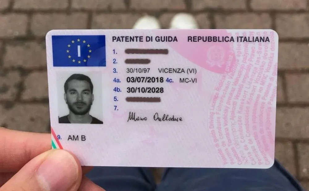 Proudly Italian driving license cost 2025